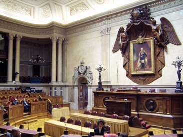The chamber of the former Portuguese Senate